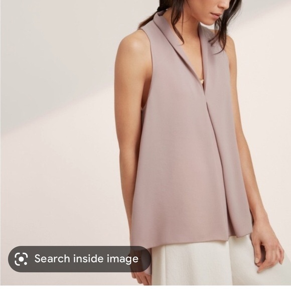 Aritzia wilfred nuit sleeveless  top in eggplant colour - Picture 9 of 10